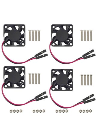 4 PCS Raspberry Pi 4 Fan, Raspberry Pi Cooling Fan Brushless 3.3V 5V DC Silent Fan for Raspberry Pi 4B / Pi 3B+ / RetroFlag NESPI Enclosure (30mmx30mmx7mm) (Black) - pzsku/Z0F61757C918D474A4A7BZ/45/_/1683616160/47e6cd32-df2e-49f0-90a2-cef32e8eec3b