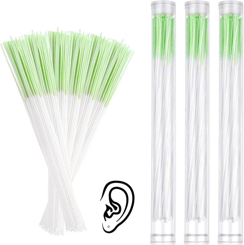 Bukela 180 Pieces Earrings Hole Cleaner, Ear Hole Floss Earrings Hole Cleaner, Disposable Ear Floss, Ear Care Cleaner Piercing, Ear Piercing Care Cleaning Tool for Women or Men - Image 1