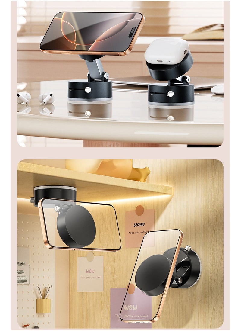 porodo - Multi-Surface MagSafe Mount / 19x N52 Magnets / Adjustable Viewing Angle / One-Hand Operation / ABS + PC Material / One-Touch Lock / Grip-Lock Toggle / MagSafe Compatible - Black - Image 1