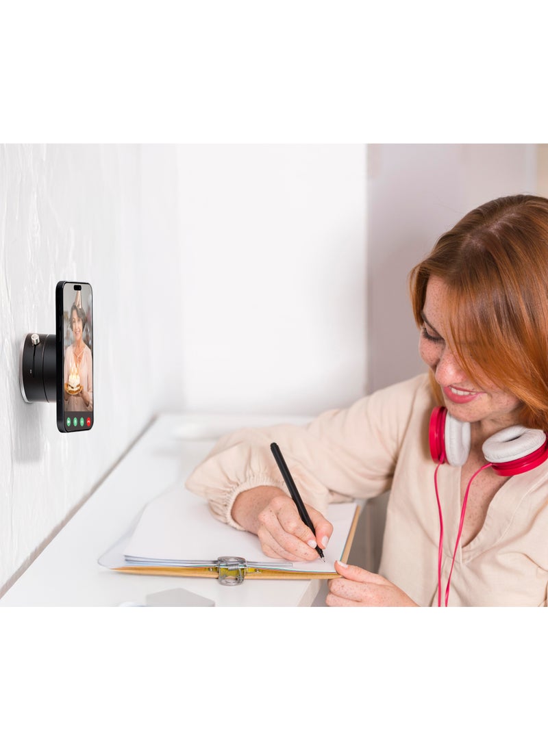 porodo - Multi-Surface MagSafe Mount / 19x N52 Magnets / Adjustable Viewing Angle / One-Hand Operation / ABS + PC Material / One-Touch Lock / Grip-Lock Toggle / MagSafe Compatible - Black - Image 1