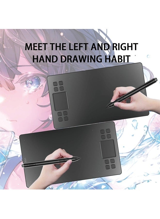 Veikk Drawing Tablet VEIKK A50 Graphics Pen Tablet 10x6 inch Active Area,with Smart Gesture Touch and 8 Express Keys,8192 Levels Battery Free Pen,Support Tilt Function Work for MAC Wins and Android/Linux  - Image 3