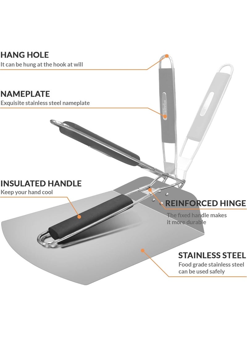 Arabest Pizza Peel Metal Pizza Peel with rubber handle Large Premium Pizza Paddle Pizza Spatula Perforated Stainless Steel Pizza Spatula - Image 5
