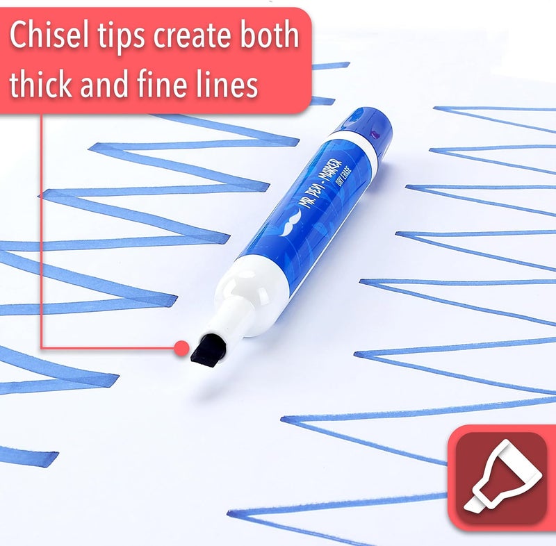 Mr. Pen- Dry Erase Markers, 10 Pack, Assorted Colors, Low Odor Ink, Chisel Tip, White Board Markers Dry Erase, Ideal for Classroom, Back to School Supplies, Teachers, Office, Whiteboard & Home | Chisel Tip, White Board Markers Dry Erase, Ideal for Classroom, Back to School Supplies, Teachers, Office, Whiteboard & Home - Image 3