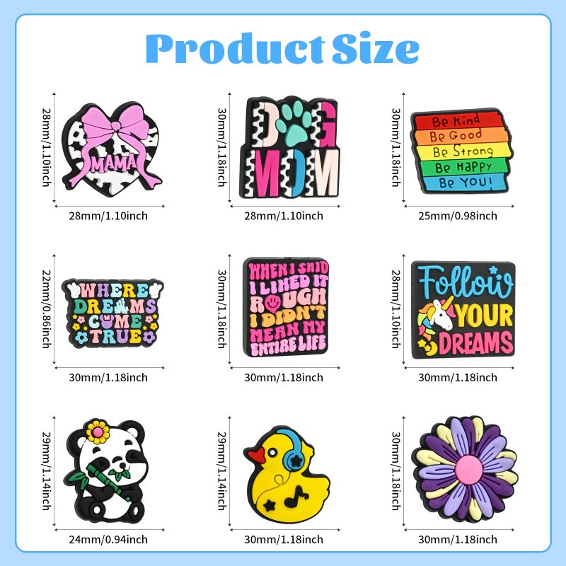 XHAOYEAHX 50PCS Focal Beads for pens,Random Different Silicone Focal Beads for DIY Beadable Pen Keychain Bracelet Lanyard Making - Image 2