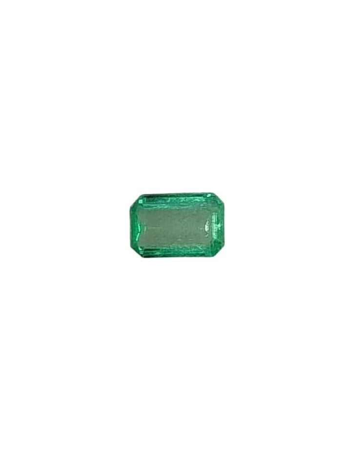 Certified Natural Colombian Emerald Loose Gemstone, 1.49 Ratti/1.36 Carat, 8.59 x 5.89 x 3.12 mm, Green  - Image 2