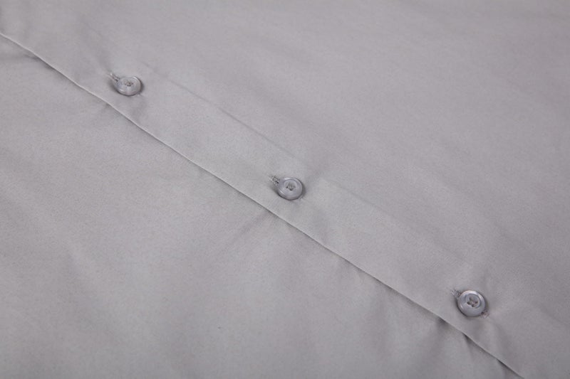Alex Vando Mens Dress Shirt Easy Care Slim Fit Long Sleeve Cotton Stretch Button Down Shirt,Grey,M - Image 4