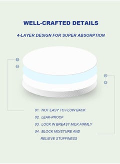 Generic 100 count Disposable Breast Pads Super Absorbent Nursing Pad Breastfeeding Essentials Sterilized Individually Packed  - Image 2