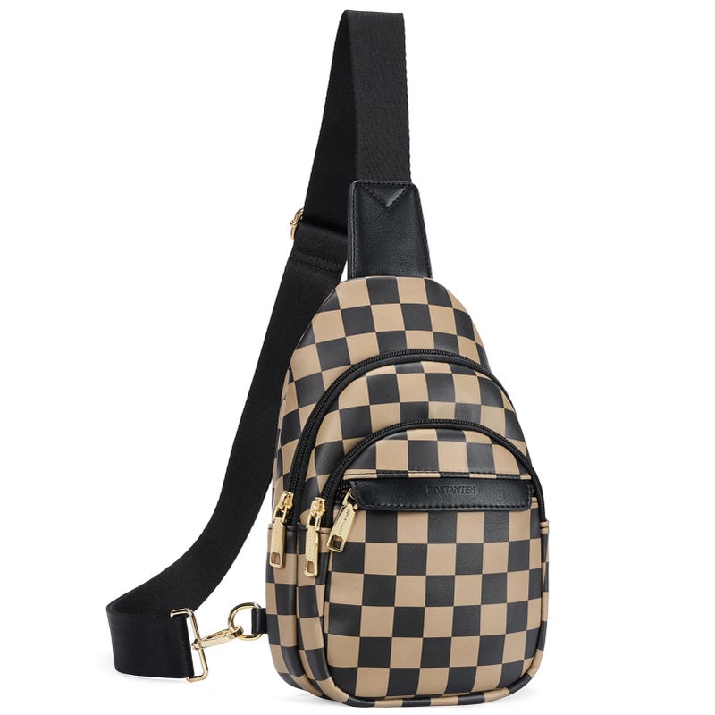 BOSTANTEN Small Sling Bag for Women Leather Crossbody Bags Fanny Pack Chest Bag for Travel - Image 1