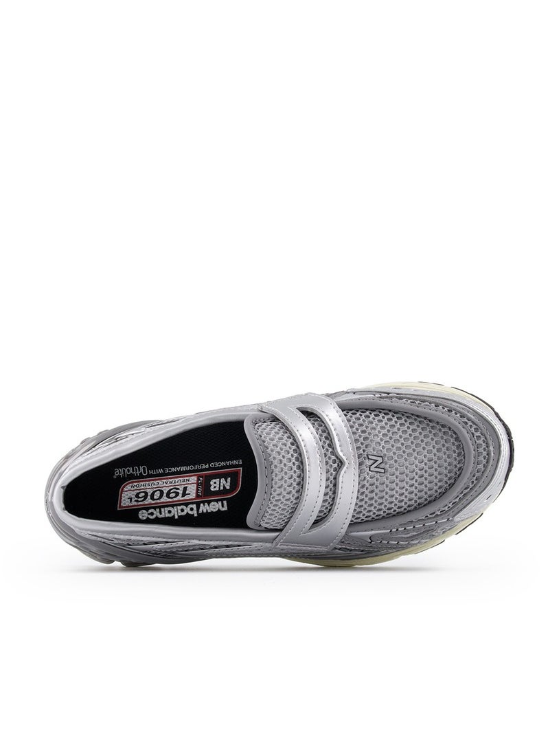 New Balance - 1906L Vintage Casual Loafers/Slip-on Athlesiure Shoes Silvery/Gray For Women/Men/Students - Image 1