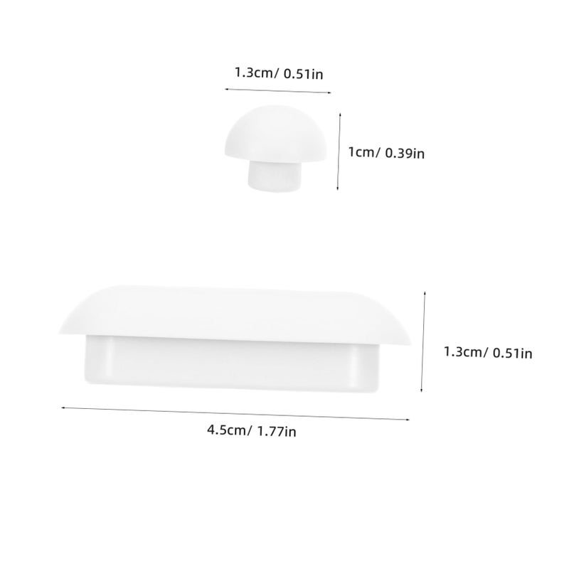 6 Pcs Toilet Seat Spacer Parts Thickened Bumpers Comfort Enhancers Easy Clean Design - Image 3