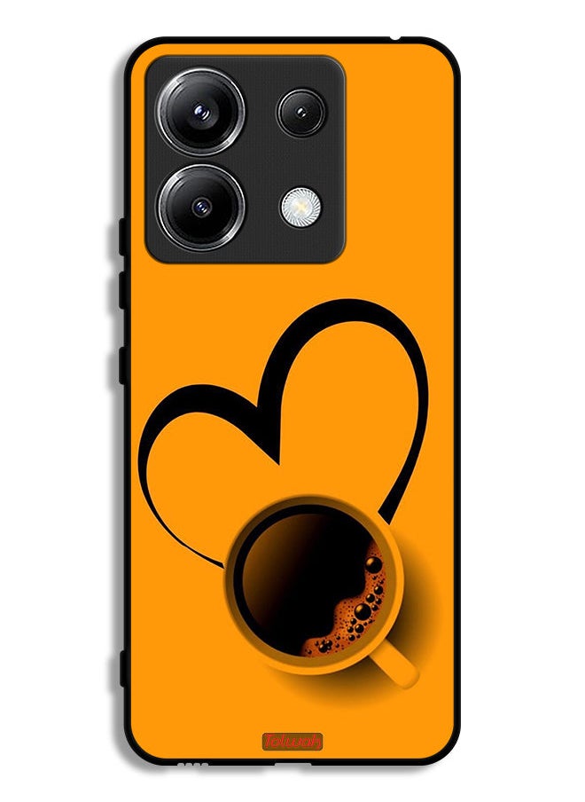 Tolwak Xiaomi Redmi Note 13 Pro 5G Protective Case Cover Coffee Cup Art  - Image 1