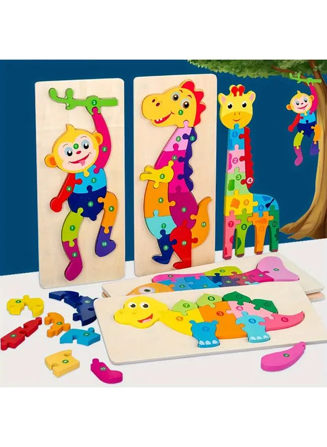 Airplane Style 3D Wooden Puzzle Toy For Kids Educational Christmas Gift - Image 2