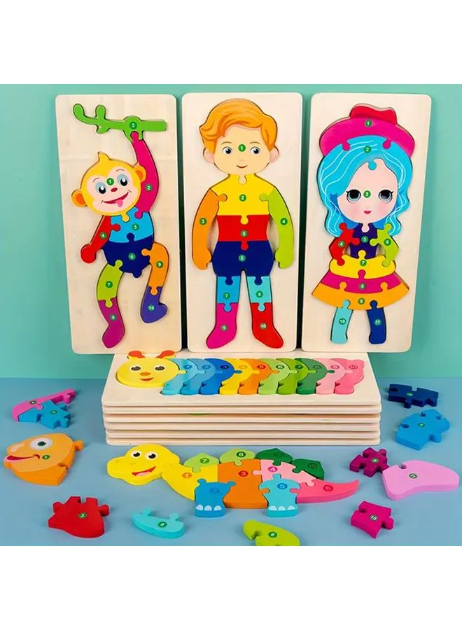 Airplane Style 3D Wooden Puzzle Toy For Kids Educational Christmas Gift - Image 3