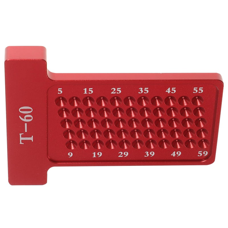 Aluminum Alloy T Square Ruler with Hole Positioning Tool for Woodworking Layout - Image 2
