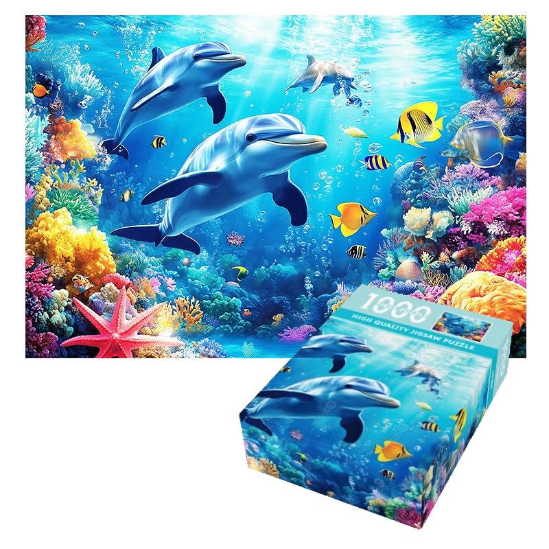YOGEON Puzzle for Adults 1000 Pieces Underwater World Puzzle Ocean Beach Sea Coral1000 Piece Undersea Jigsaw Puzzle Finish Size 15x 10 - Image 5
