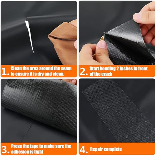 Rvhouse Underbelly RV Tape 8" x 20 Ft Premium Belly Material Waterproof Wearing Resistant Repair Fabric Tape for Belly Tears Holes Cuts of Motorhome Trailer RV Camper - Image 5