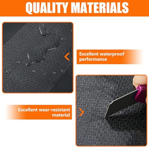 Rvhouse Underbelly RV Tape 8" x 20 Ft Premium Belly Material Waterproof Wearing Resistant Repair Fabric Tape for Belly Tears Holes Cuts of Motorhome Trailer RV Camper - Image 3