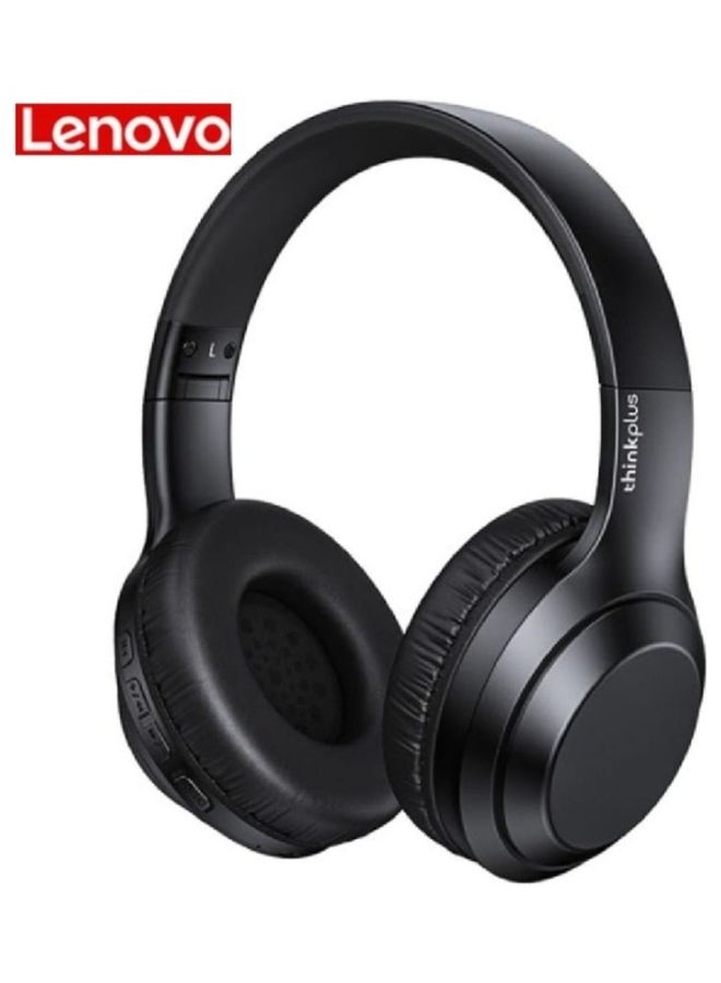 Lenovo Thinkplus TH10 Wireless Bluetooth Headphones For Game And Music Black - Image 1
