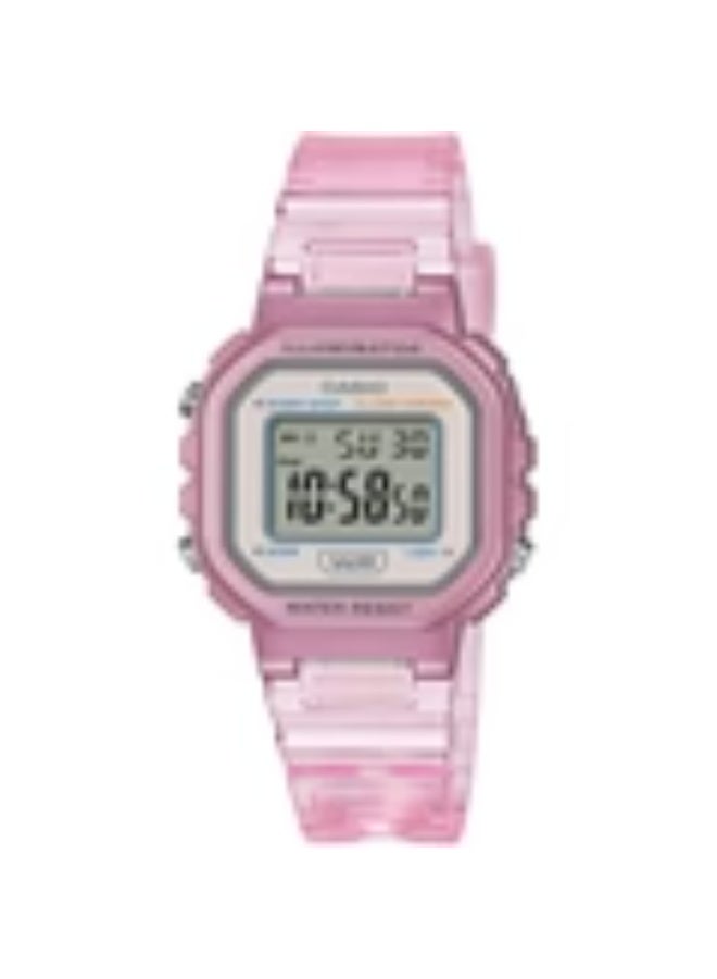 Casio General Transparent Dial And Pink Resin Strap Women Watch LA-20WHS-4ADF-P - Image 1