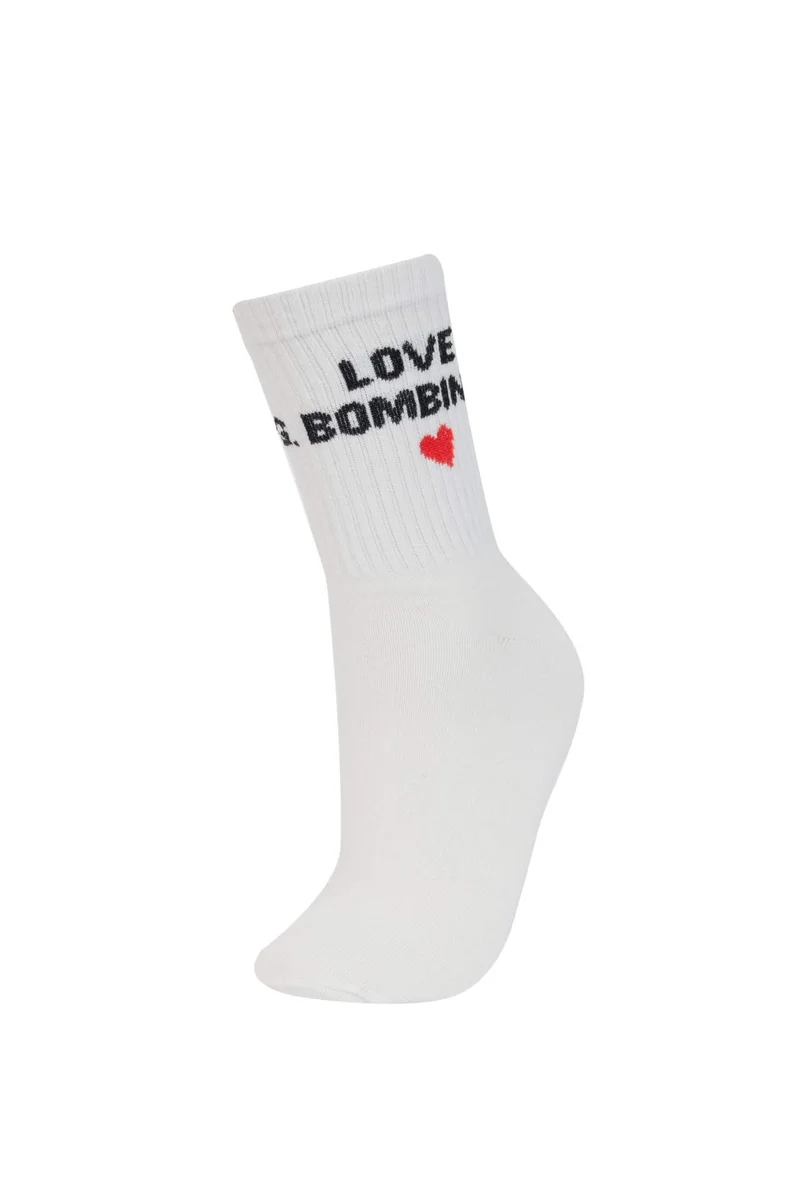 Defacto  Woman Comfortable Elastic 3 Piece Cotton Long Socks for Women | Best Price UAE