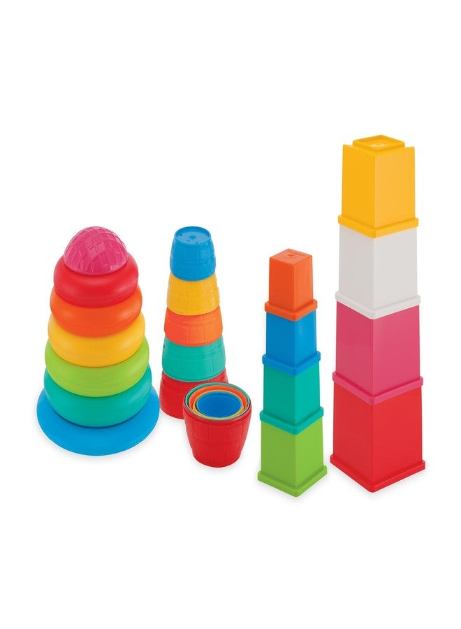 Giggles Funskool Stack N Nest, Nesting & Stackable Toy Blocks for Kids, Encourages Learning & Development, Fun Activity for Babies, Gift Set for Kid, Age 6+ Months - Image 1