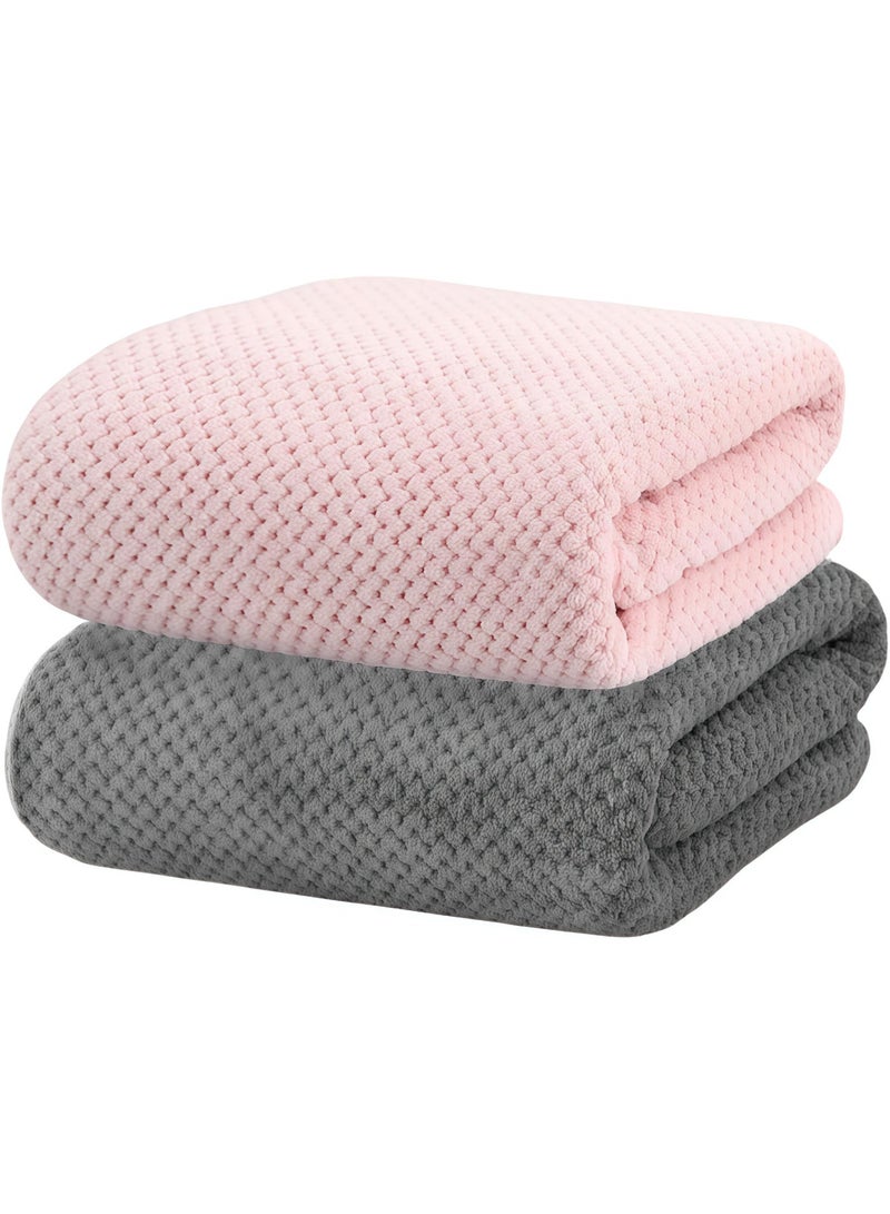Microfiber Bath Towels, 90 x 170 cm, Set of 2, Super Soft, Highly Absorbent, Quick-Dry, Multipurpose Use Towel - Image 1