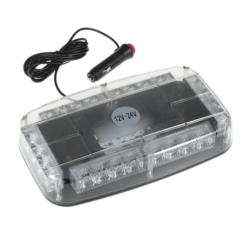 12v Car Roof Led Strobe Lights Bar Emergency Warning Fireman Flash Led Lights yellow - Image 1