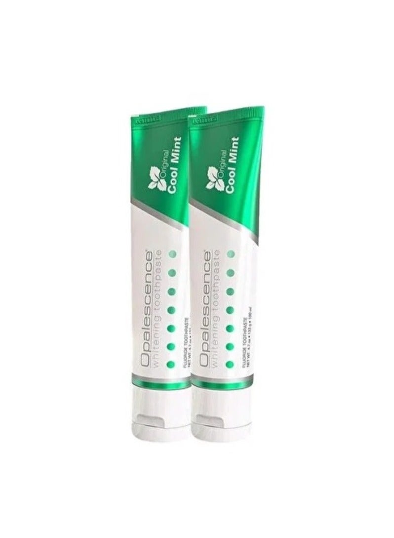 Opalescence Whitening Toothpaste (2 Pack) Fluoride Oral Care Cool Mint 2x100ml. - Image 1