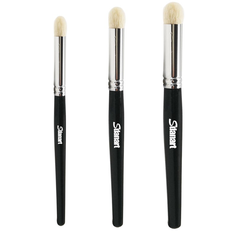 Sdanart Drybrush Set Hobby Drybrush Paint Brush,Detail Paint Brush Set,3 pcs Professional Art and Advanced Acrylic Paint Brushes for Tabletop&Wargames Miniature Watercolor Oil Painting,Model - Image 1