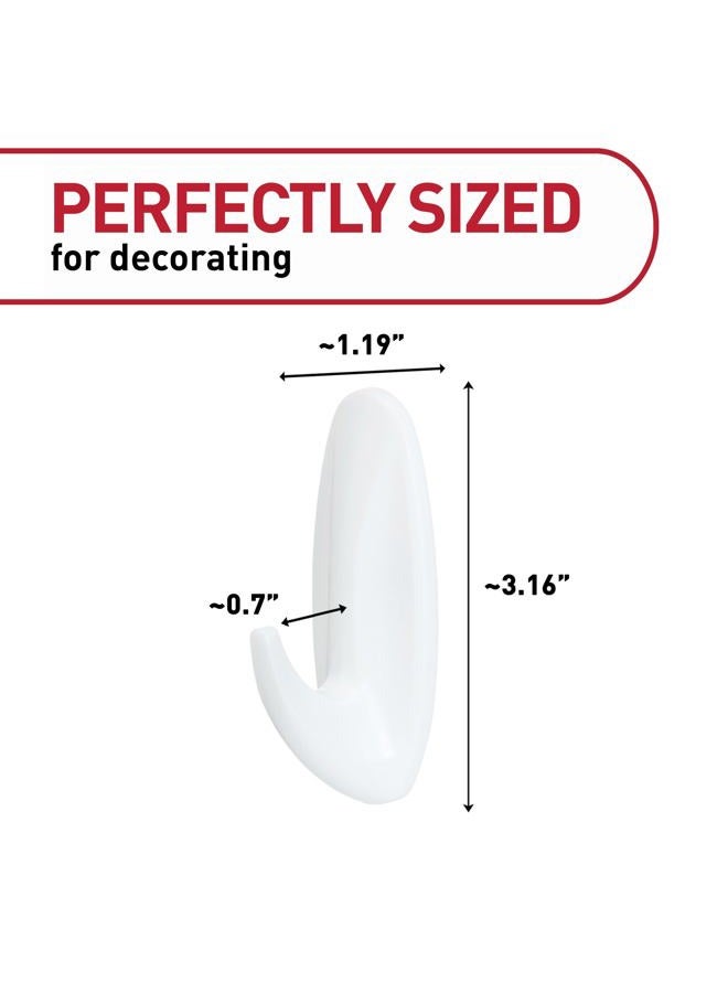 3M Command General Purpose Hooks, Designer, 3 lb. Capacity, White, 50/Carton (MMM17081CABPK),Medium - Image 2