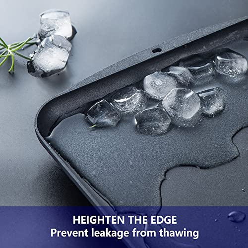 INPARALLUV Defrosting Tray for Frozen Meat Defrosting Tray Thawing Tray for Frozen Meat Defrosting Board Defroster Blue Spatula Plate - Image 4
