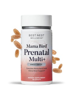 Best Nest Wellness Mama Bird Prenatal Vitamin Methylated Prenatal Vitamins Organic Blend Vegan Methylfolate (Folic Acid For Pregnant Women) B12 Includes Bonus Healthy Pregnancy Secrets Once Daily 30 Ct  - Image 1