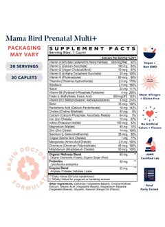 Best Nest Wellness Mama Bird Prenatal Vitamin Methylated Prenatal Vitamins Organic Blend Vegan Methylfolate (Folic Acid For Pregnant Women) B12 Includes Bonus Healthy Pregnancy Secrets Once Daily 30 Ct  - Image 3