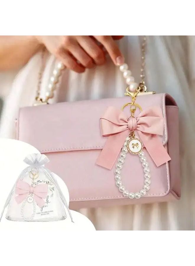 وردي 18 قطعة 6 مجموعات هدايا مفاتيح زفاف مع أكياس وبطاقات ودعوة حفلات - Image 3