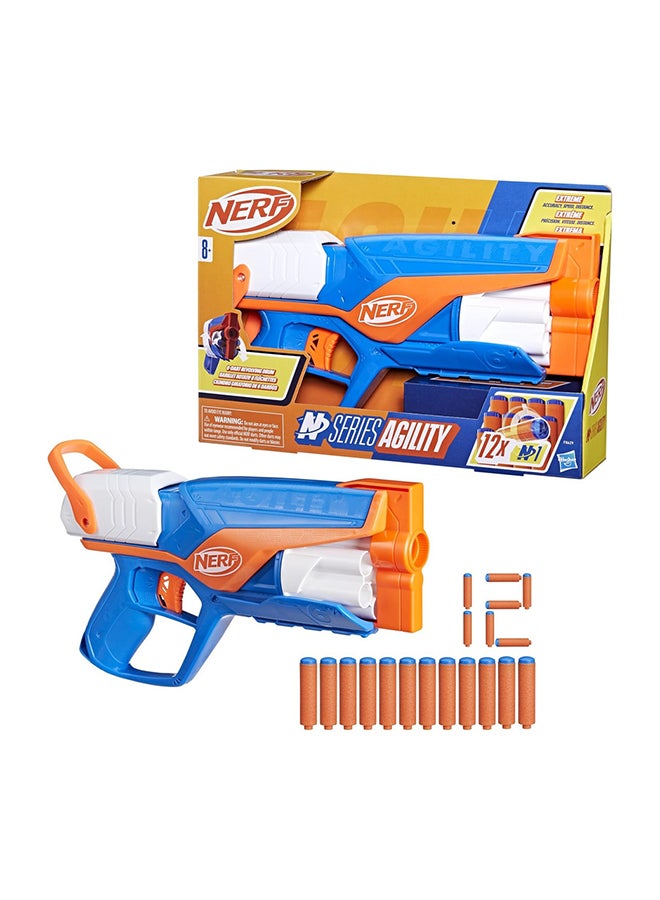 Nerf N Series Agility Blaster includes 12 Nerf N1 Darts | 6-Dart Drum for 8+ Years | F8629 - Image 4