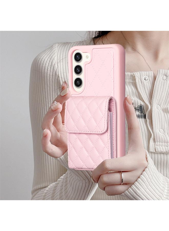 اس-توب جراب لهاتف Samsung Galaxy S23+ 5G، جراب هاتف جلدي عمودي على شكل معين - Image 2