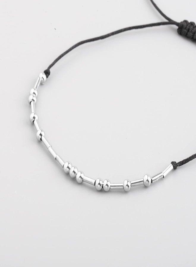 PLITI Sobriety Gift Addiction Recovery Gift AA NA Alcoholics Anonymous Gift New Beginning Gift Recovery Morse Code Bracelet - Image 3