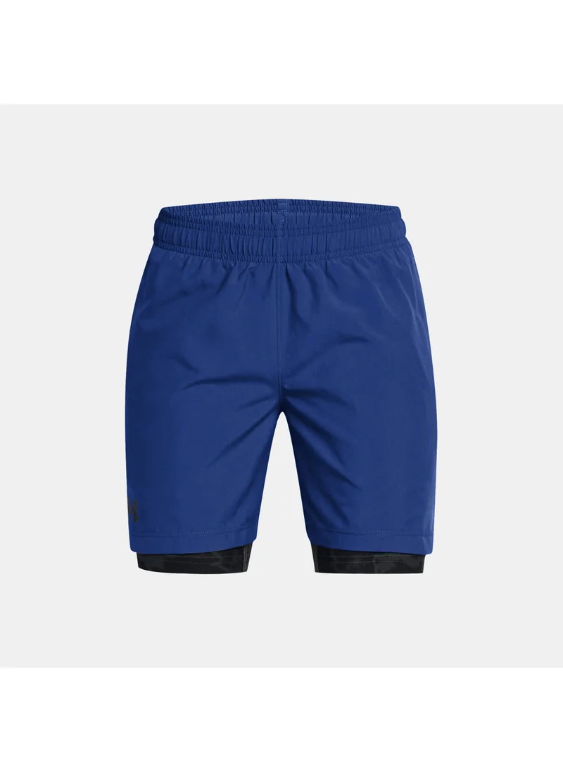 UNDER ARMOUR Kids' UA Tech Woven 2-in-1 Training Shorts