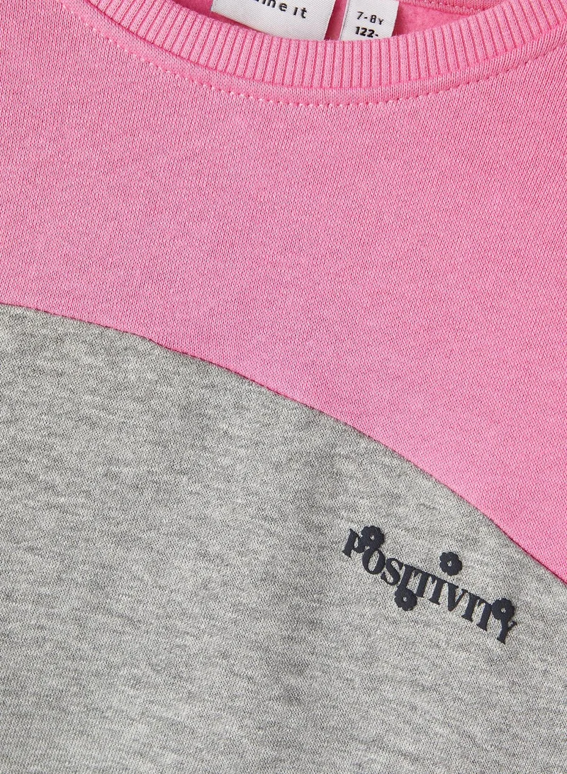 NAME IT Kids Color Block Sweatshirt