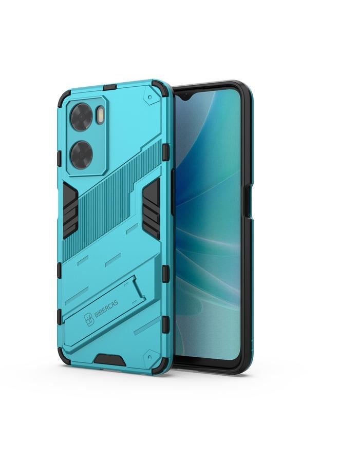 S-TOP Case For OPPO A57 4G Global Punk Armor 2 in 1 PC + TPU Shockproof Phone Case with Invisible Holder - Image 1