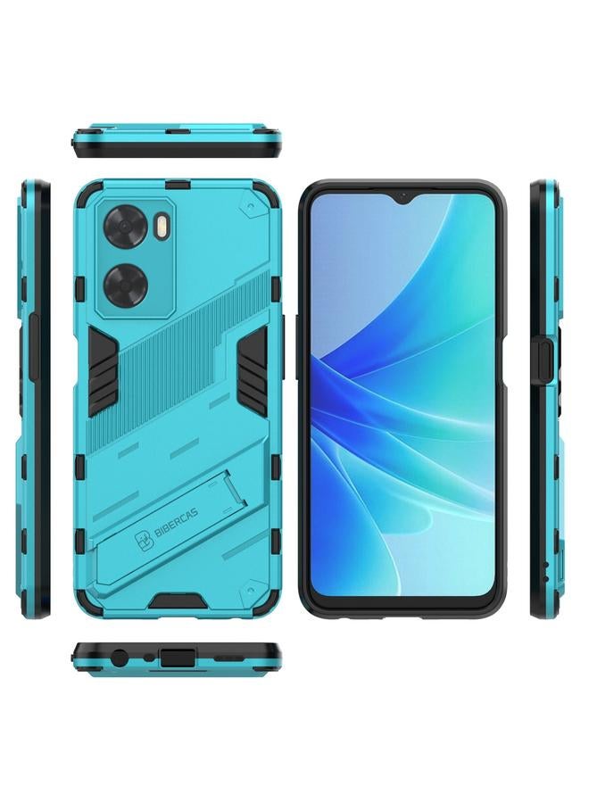 S-TOP Case For OPPO A57 4G Global Punk Armor 2 in 1 PC + TPU Shockproof Phone Case with Invisible Holder - Image 2