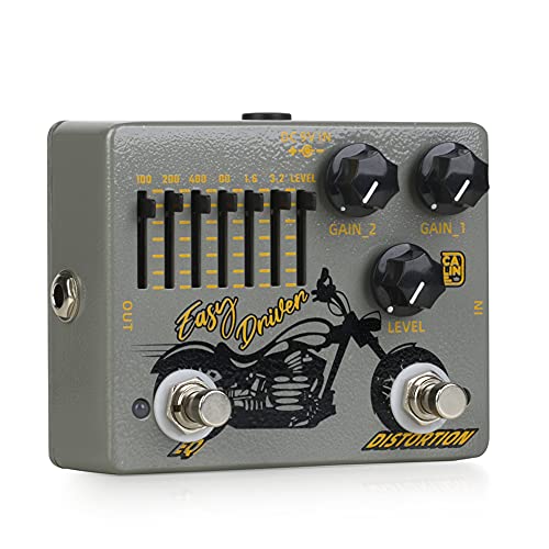 Caline DCP-04 EASYDRIVER Distortion EQ Effect Pedal Dual Guitar Pedal - Image 4
