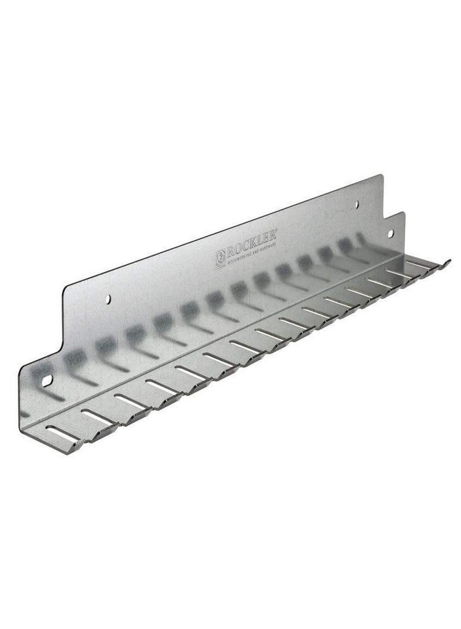 Rockler F-Clamp Rack for Wood Clamps (24-3/8”), Rack Helps to Store Heavy Duty Clamps - Galvanized Steel Clamp Rack - Store Clamps up to .30” Wide - Workshop Organizers and Storage - Image 4
