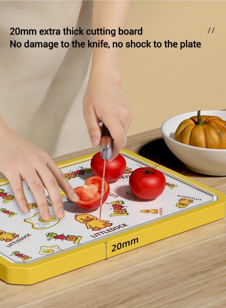 Arabest Non-Slip, Easy-Grip Double-Sided Cutting Board , Dishwasher Safe, Perfect for Kitchen & Restaurant Use, Cheese Cutting Board For Carving Meat or Vegetables  - Image 4