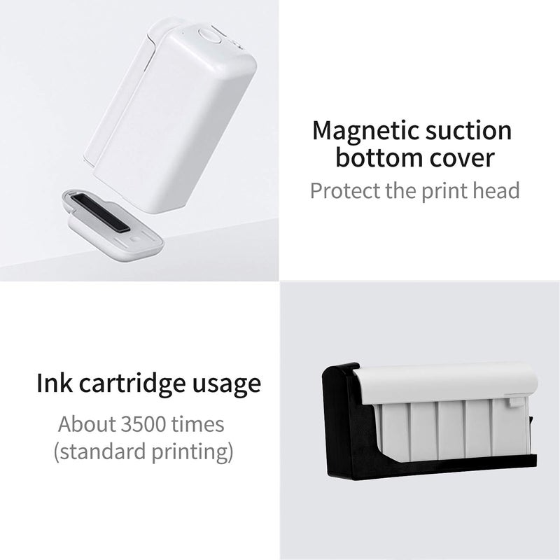 PrintPods Handheld Printer Mini Portable Inkjet Printer with Ink Cartridge WiFi Connection Compatible with Android/iOS Smartphone - Image 4