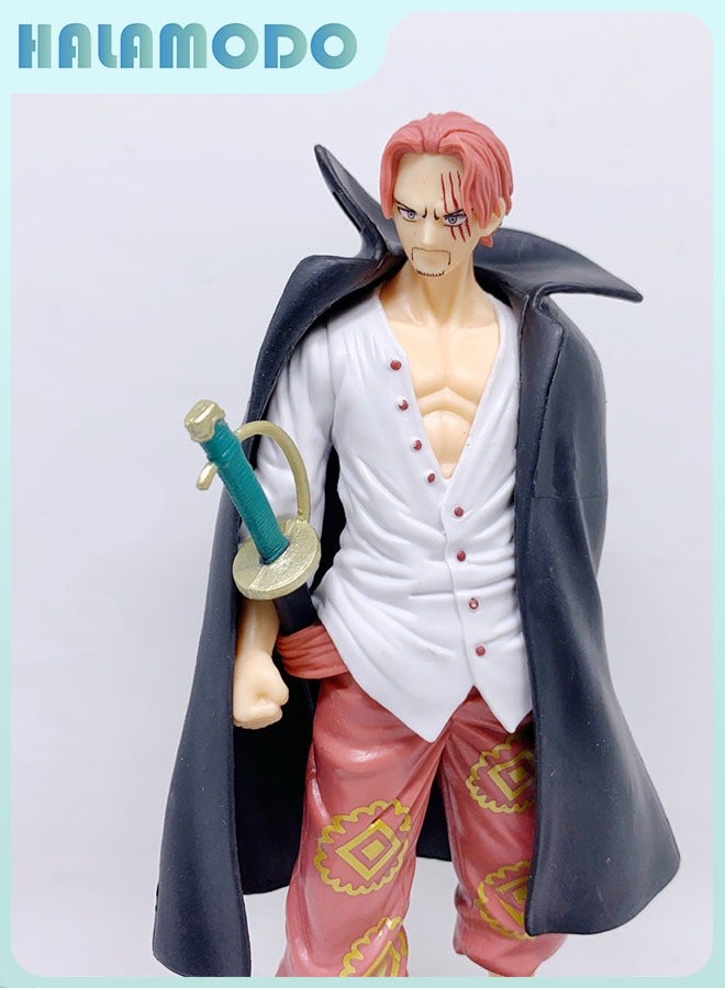 HALAMODO One Piece Standing Handsome Wano Country Shanks Figure Model,  Doll Decoration, Trendy Toy 19cm - Image 3