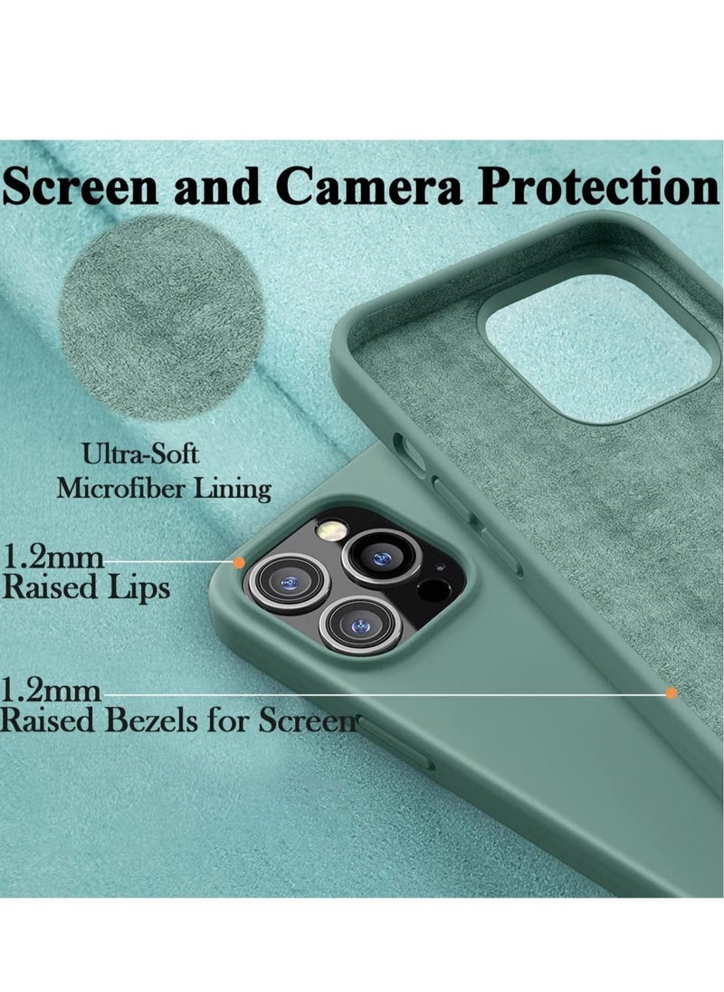 Raxoom Silicone Case for iPhone 14 Pro, Compatible with iPhone 14 Pro Liquid Silicone Gel Rubber Slim Shockproof Protective Phone Case with Soft Anti-Scratch Microfiber Lining - Image 3