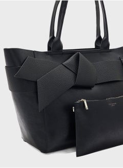 Ted Baker Jimsina Pu Bow Crossbody Bag Jet  - Image 5