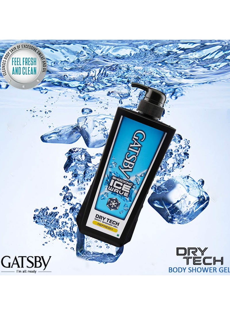 GATSBY Gatsby Refresh Body Shower Gel Masculine Blue 600 ml  - Image 3