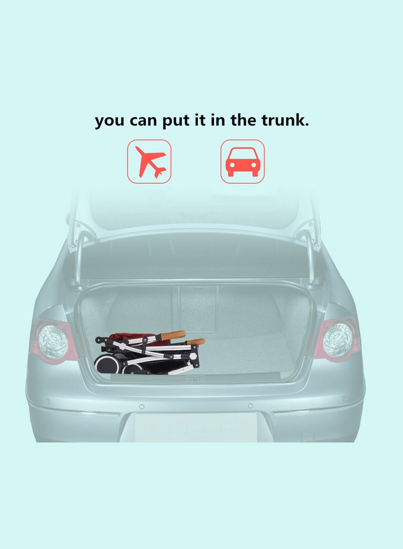 MaBaby ساحب حزام ثلاثي الطي يمكن تركيبه على عربة الطائرة القهوة - Image 2